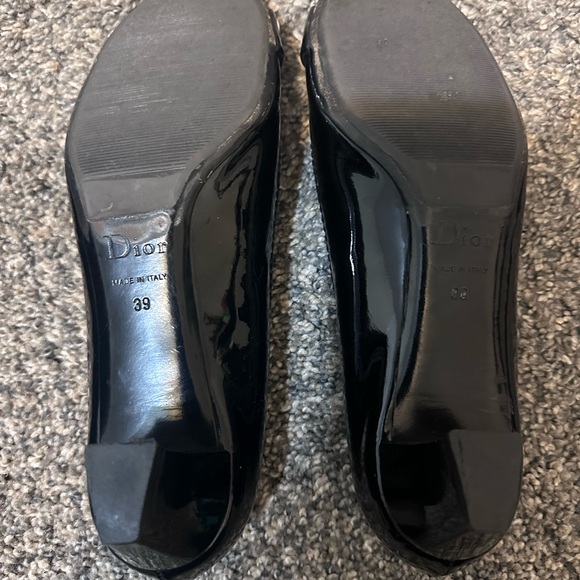 Dior Black Patent Leather Heels with Silver Buckle - Picture 4 of 6